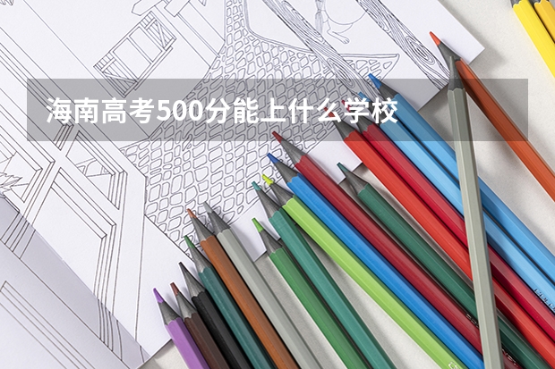 海南高考500分能上什么学校