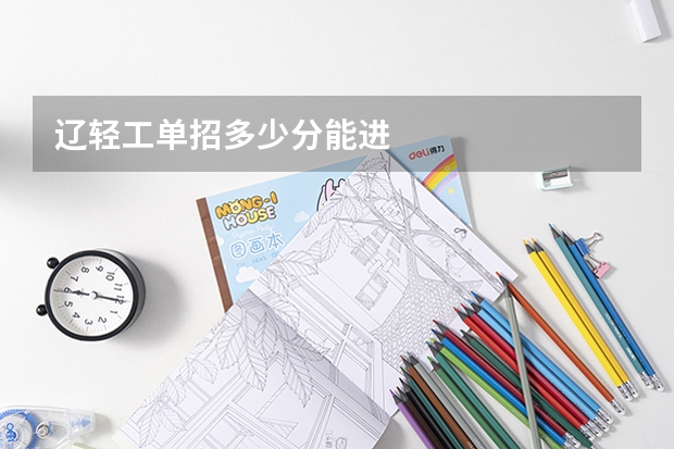 辽轻工单招多少分能进