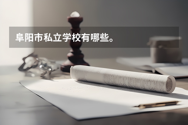 阜阳市私立学校有哪些。