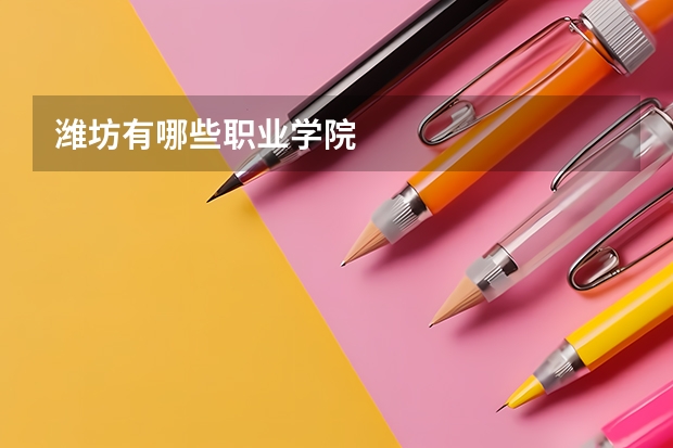 潍坊有哪些职业学院