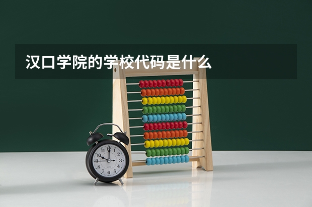 汉口学院的学校代码是什么