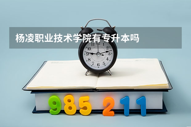 杨凌职业技术学院有专升本吗