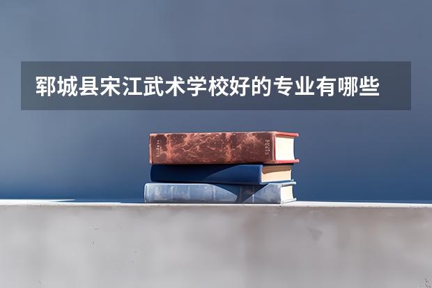 郓城县宋江武术学校好的专业有哪些 郓城县宋江武术学校每个专业招生情况